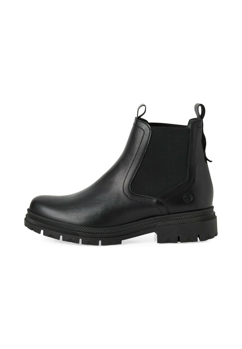 Tamaris ELEGANTE CHELSEA MIT TOUCH-IT - Botine cu platformă - black leather