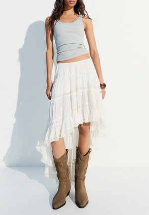 Bershka, Stivali texani / biker - sand