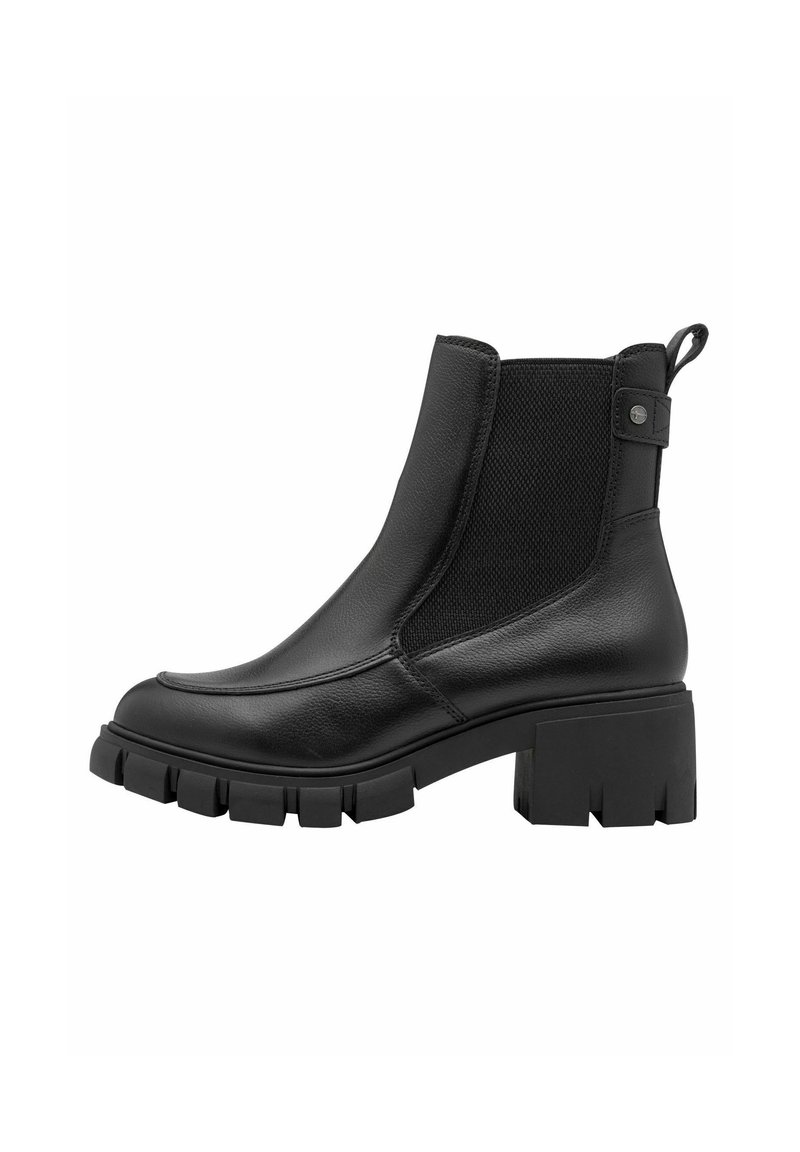 Tamaris CHELSEA - Puszābaki ar platformu - black leather