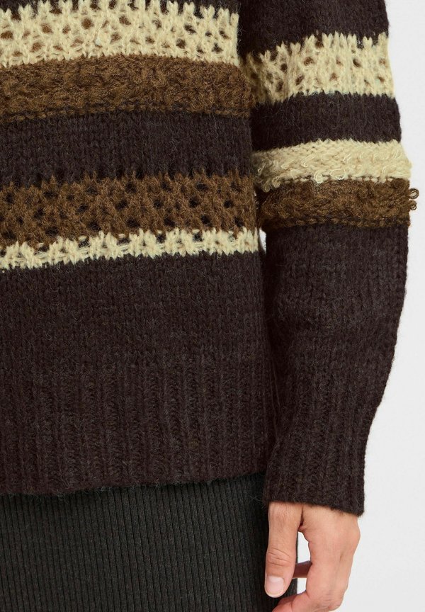 PZJACKIE - Jumper - espresso striped4