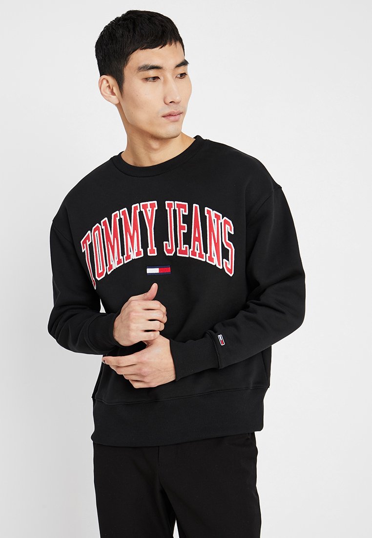 tommy jeans clean collegiate crew neck sweatshirt