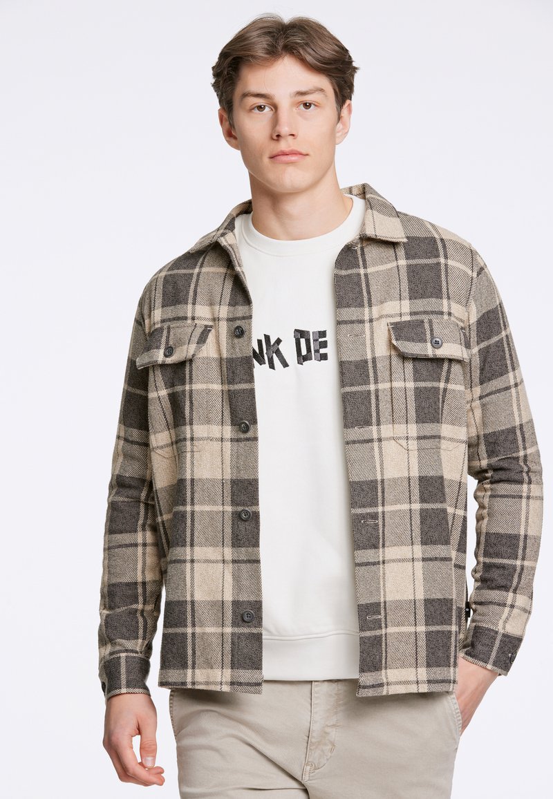 Junk De Luxe CHECKED  - Camicia - black olive