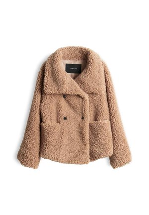 OPUS, RELAXED FIT DOUBLE BREASTED - Fleecejacke - ginger bread