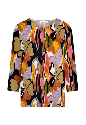 MIT GRAFIK - Long sleeved top - orange taupe