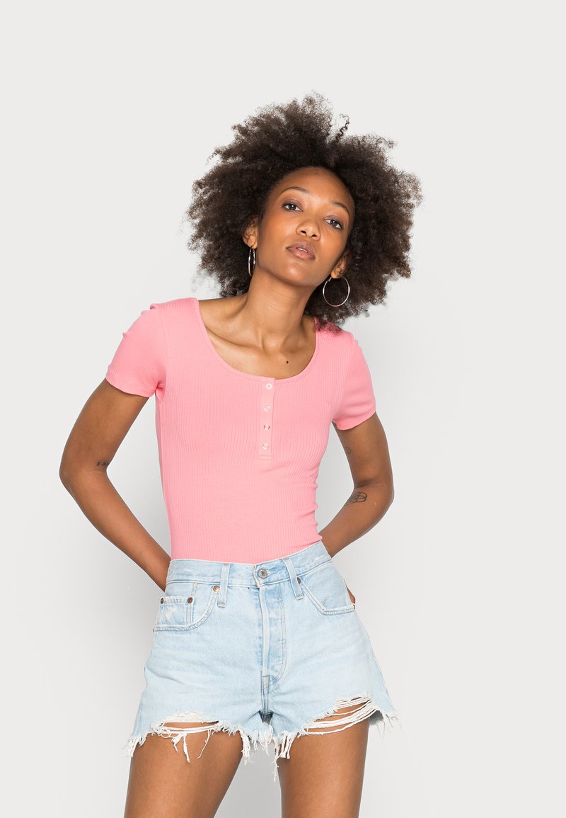 Pieces PCKITTE - T-shirt básica - strawberry pink