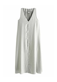 Next SLEEVELESS COLUMN V-NECK MIDI - REGULAR FIT - Denné šaty - silver
