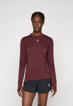 ROAD SEAMLESS TOP - Long sleeved top - rubble red
