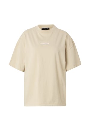 Pegador BRACY HEAVY OVERSIZED TEE - T-shirt basic - washed khaki beige white