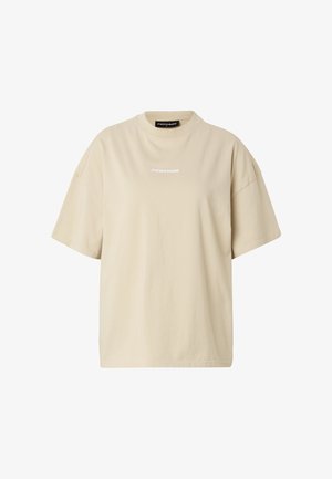 Pegador BRACY HEAVY OVERSIZED TEE - Základné tričko - washed khaki beige white