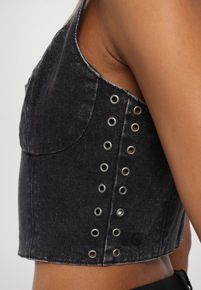 Ksubi DAUPHINE BUSTIER SHADOW - Top - black