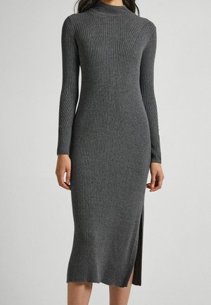 Gebreide jurk - dark grey