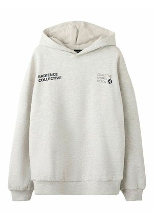 Felpa con cappuccio - light grey melange