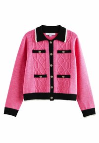 Next SMART CONTRAST TIPPED   REGULAR FIT - Kardigán - pink