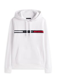 CHEST INSERT HOODY - Felpa con cappuccio - white