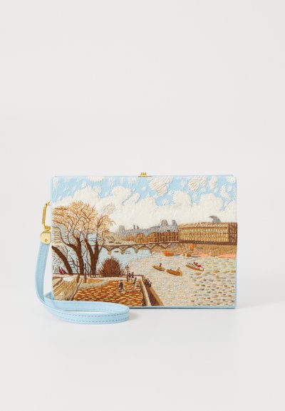 Olympia Le-Tan BOOK THE LOUVRE FROM THE PONT NEUF STRAPPED - Pochette - mer bio