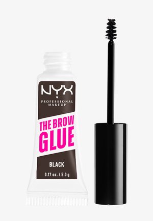NYX Professional Makeup THE BROW GLUE INSTANT BROW STYLER - Gel sourcils - Black Brown