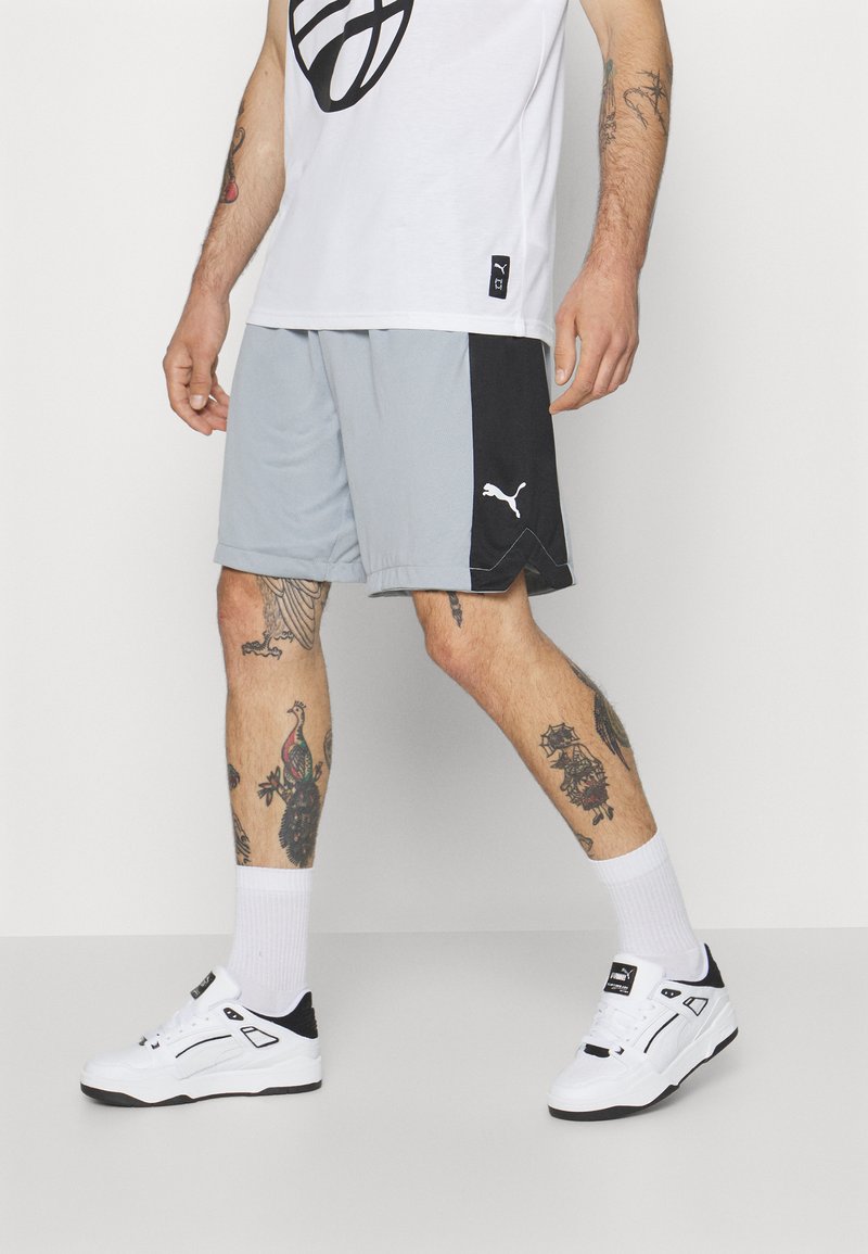 Puma SHOT BLOCKER SHORT Sports shorts cool mid gray/black/grey