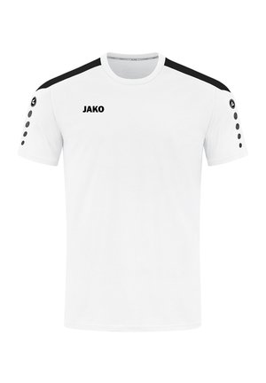 JAKO FUSSBALL - TEAMSPORT - POWER  - Sports T-shirt - weiss/schwarz