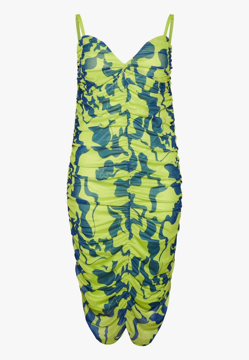 Vero Moda Curve Cocktailjurk blauw Vero Moda Curve Cocktailjurk blauw