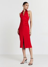 Calliope COLLETTO POLO CON SPACCO - Abito a camicia - rosso