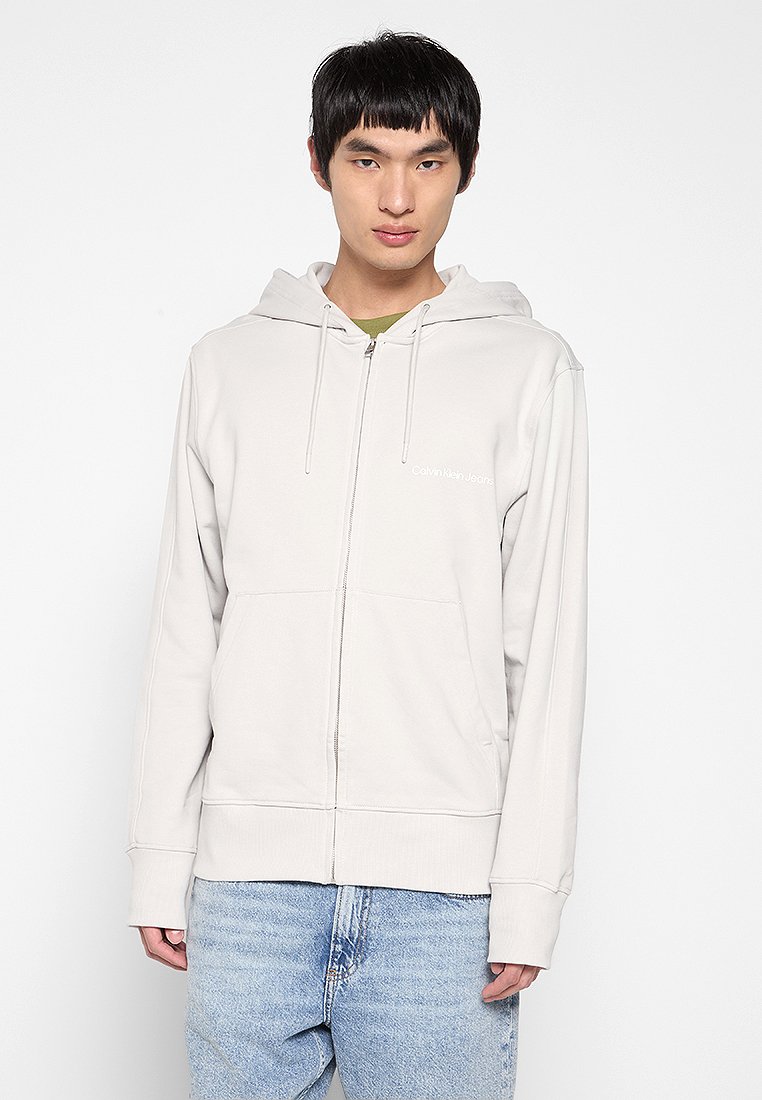 Calvin Klein Jeans Sweater met rits crème Calvin Klein Jeans Sweater met rits crème