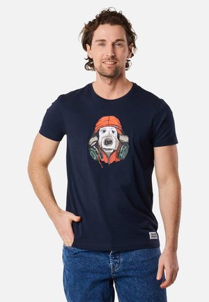 Denim Factory SAN DIEGO - Print T-shirt - dk navy