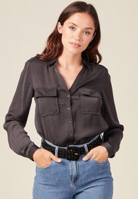 BONOBO Jeans MIT LANGEN ÄRMELN - Camicia - gris foncé
