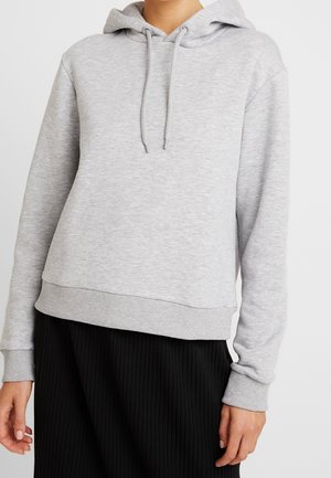 Mikina s kapucí - mottled light grey