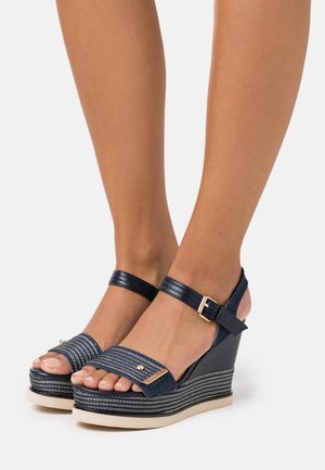 TOM TAILOR, Sandales à talons hauts - dark blue