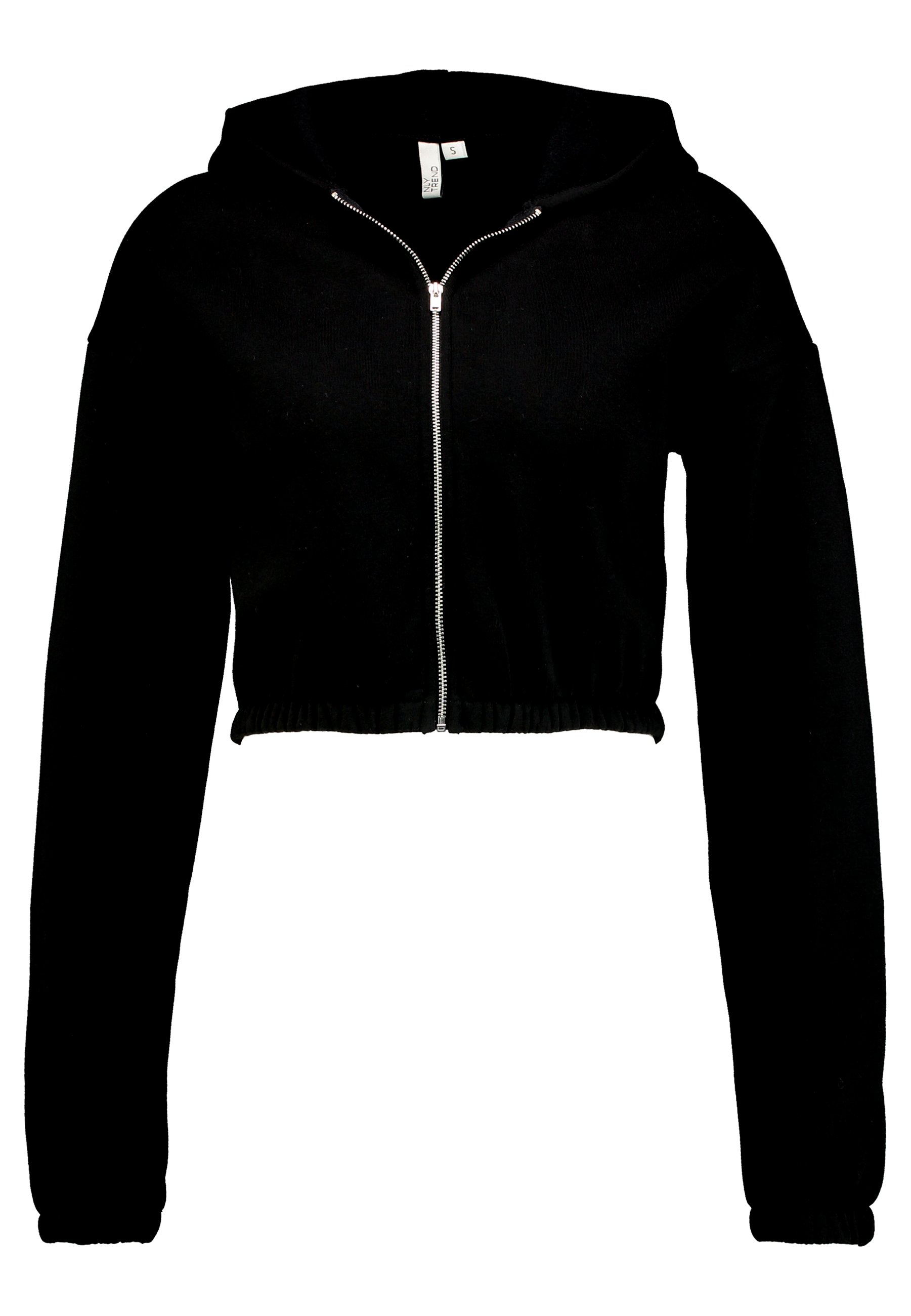 cropped white hoodie zip