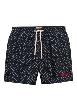 Superdry & Co, SUPERDRY PREMIUM PRINTED 15-INCH SWIM SHORTS.. - Bañador corto - sashiko eclipse navy