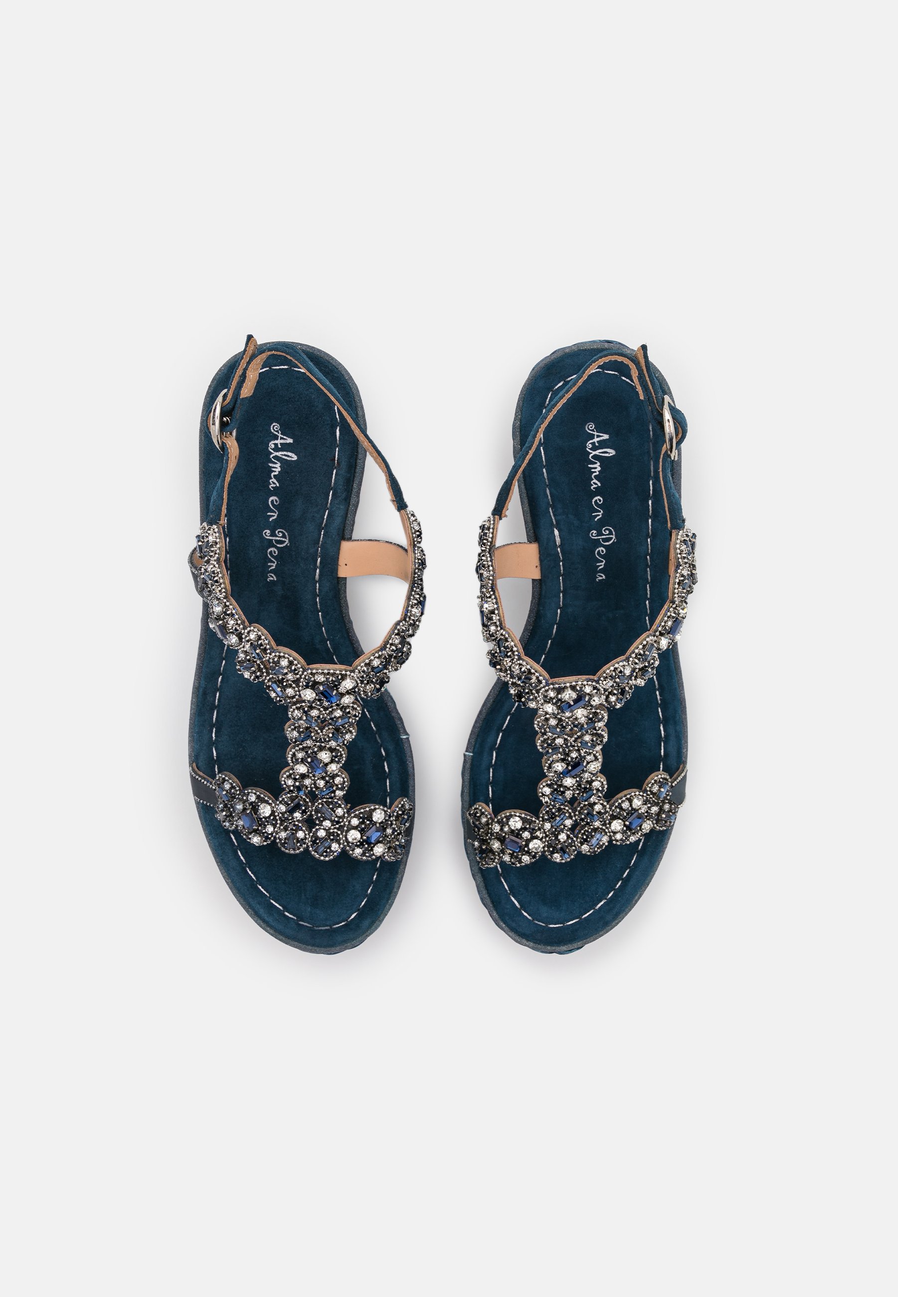 Alma en Pena Sandalias con plataforma - navy/azul marino - Zalando.es