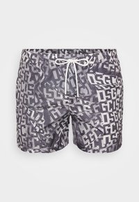 GCDS ESSENTIALS MONOGRAM Shorts da mare dark grey/grigio scuro
