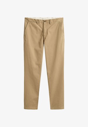 GANT, REG CLASSIC CHINOS - Broek - dark khaki