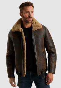 PME Legend CEPTOR - Usnjena jakna - d brown