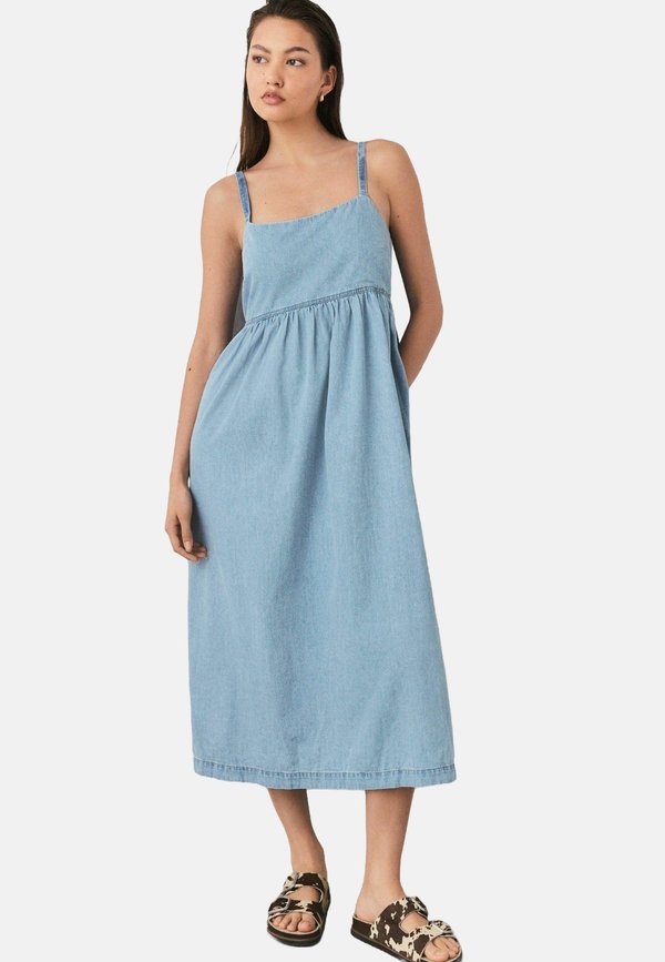 PETITE FIT - STRAPPY MIDI  - Jeanskleid