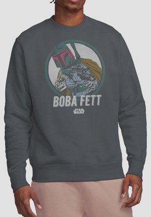 Star Wars, STAR WARS RETRO BOBA - Sweatshirt - anthracite