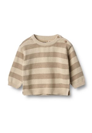 MORGAN - Stickad tröja - beige stripe