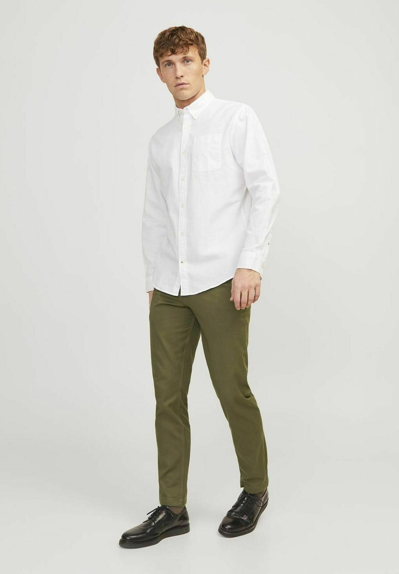 Jack & Jones - MIT REGULAR FIT  - Chino stiliaus kelnės - olive night, Padidinti