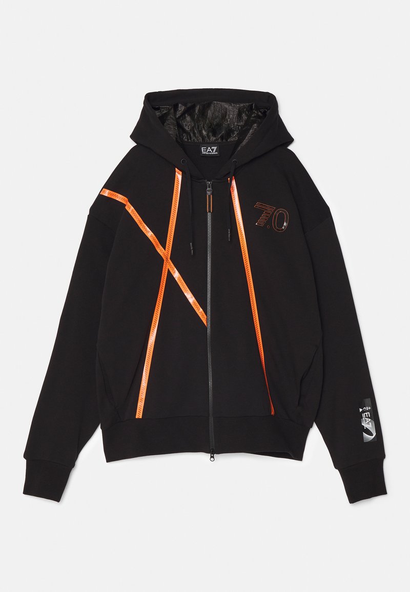 EA7 Emporio Armani Sweater met rits zwart EA7 Emporio Armani Sweater met rits zwart