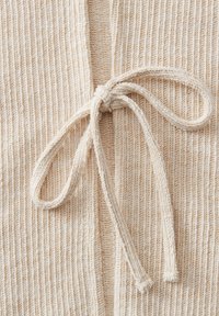 OPUS LOOSE FIT RIB - Cardigan - natural glaze