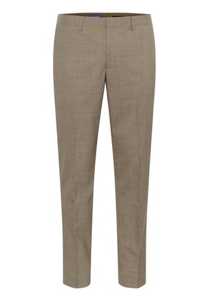 Matinique MALAS - WOOL BLEND SUIT PANTS - BELT STRAPS - STRAIGHT LEG
 - Stoffhose - silver sage melange