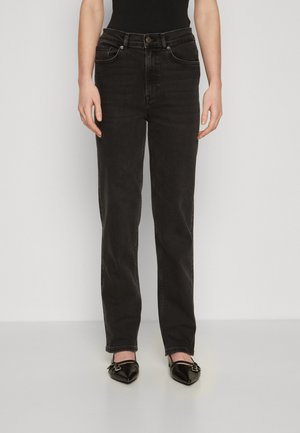 Jeans straight leg - black denim