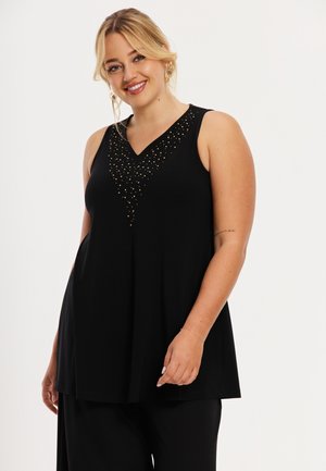 MIT DRUCK - Top - black