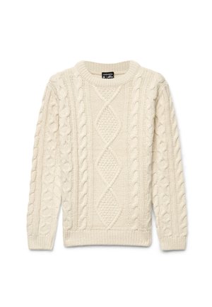 Terranova, MAGLIA EFFETTO TRECCE - Maglione - crema