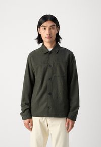 Lindbergh CROPPED LENGTH OVERSHIRT JACKET - Skraistė  - dark khaki melange