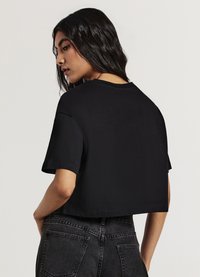 Calliope CROP  - T-shirt basic - ultrablack
