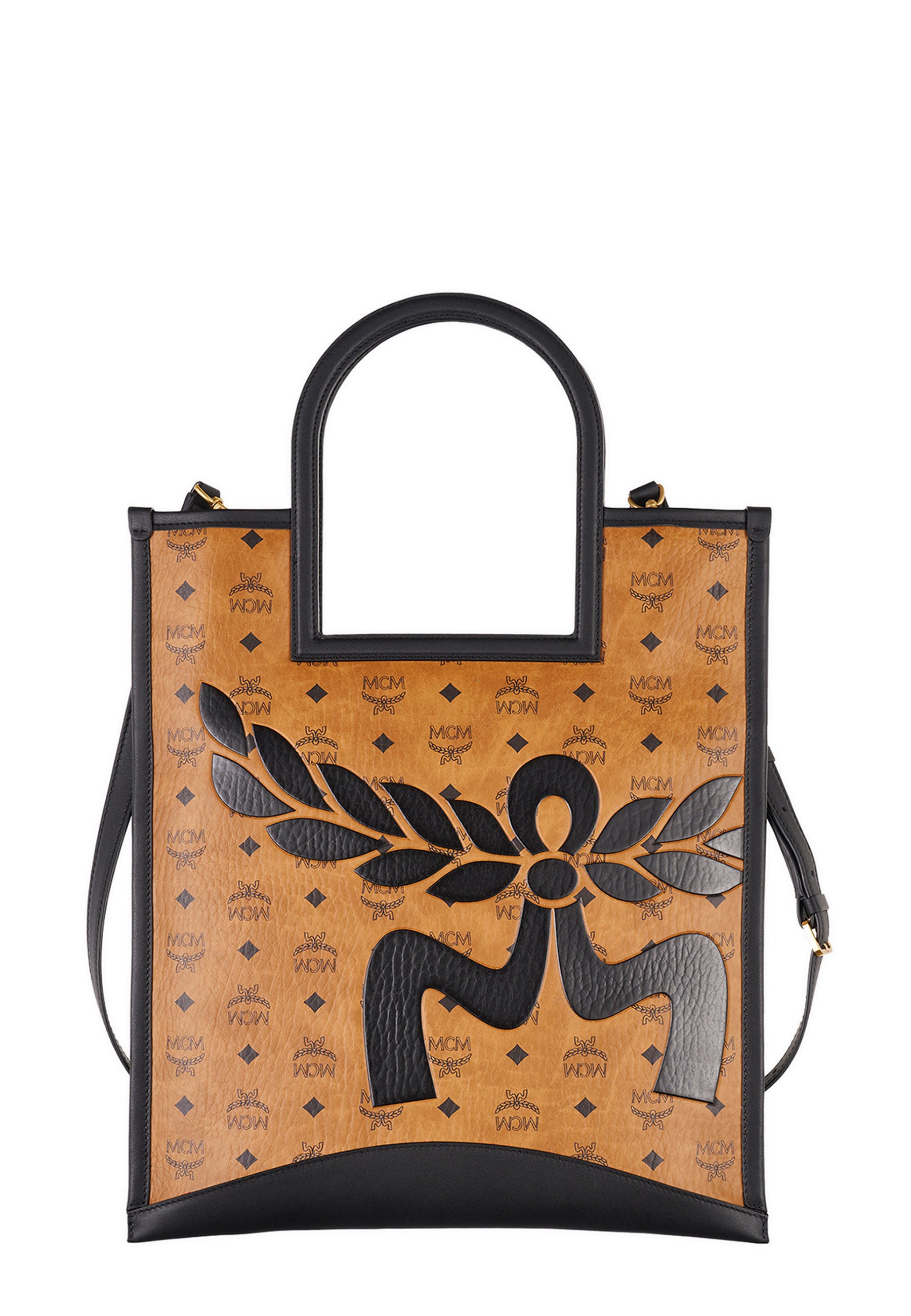 MCM AREN IN MEGA LAUREL VISETOS - Shopping Bag - cognac - Zalando.de 