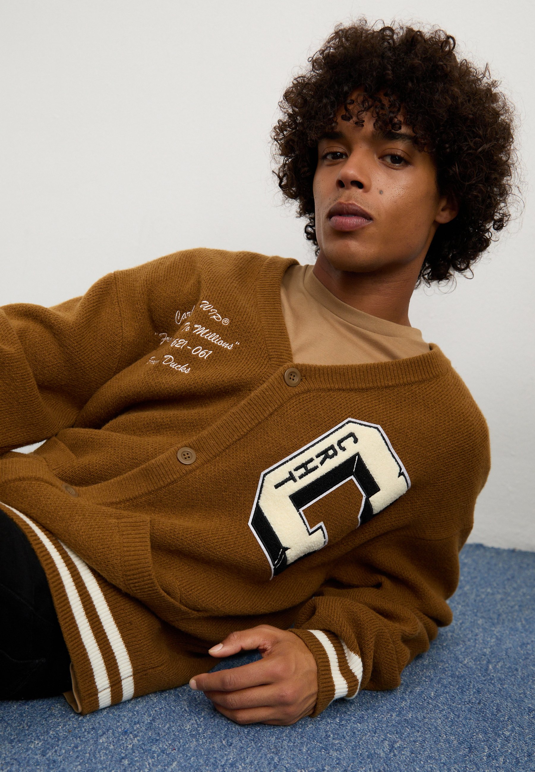 Carhartt WIP DUCKS - Cardigan - hamilton/wax/cognac - Zalando.co.uk