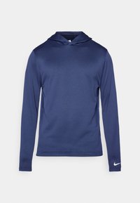 TOUR HOODIE - Long sleeved top - midnight navy/white